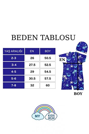 My Kids Wear Boy's Jumpsuit Swimsuit with Boned, Washed Zipper, Sun Protection