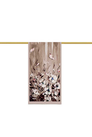 Bursa İpek Anemone Patterned Silk Scarf