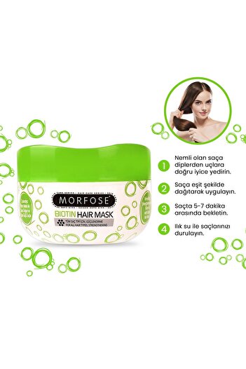 Morfose Biyotin İçerikli Saç Maskesi 500 ml