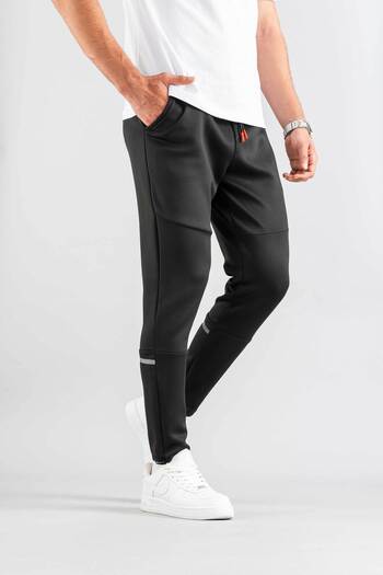 bombe Pantaloni de trening negri pentru bărbați