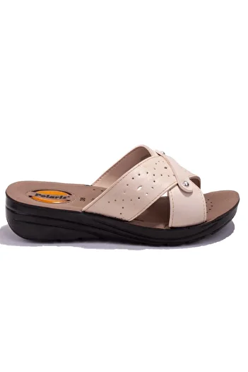 Polaris 403003C Beige Orthopedic Daily Women's Slippers