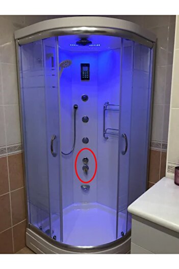 AYRINTISHOP Banyo Duşakabin Kompakt Batarya 4 Yollu Modelleri - 9cm Lik