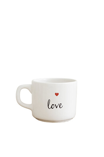 HOMİNG Rosso Love Handmade Ceramic Mug 242149