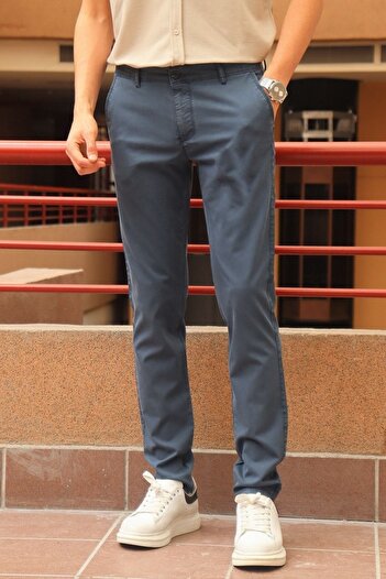 inpool Summer Pocket Embroidery Detail Sulfide Men's Trousers