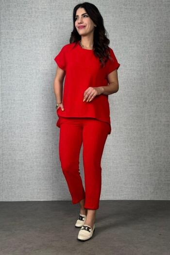 Mossta Short Sleeve Aerobin Double Suit - Red