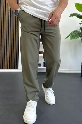 Edwox Ανδρικό παντελόνι Jogger με ελαστική μέση μαύρο Edw394