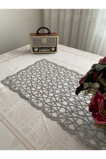 Lavanderi French Lace One-Piece Runner, Table & Coffee Table Cover, Dowery Runner