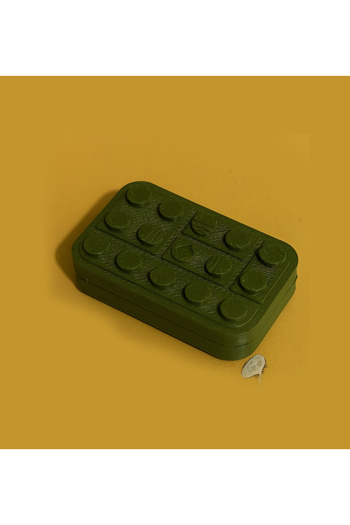 Alfa Tshirt Magnetic Lego New Generation Stress Toy Khaki (Dark Green) Color – Magnetic Fidget Slider