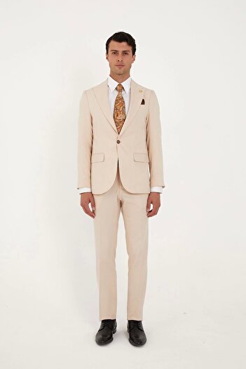 The Tailor Classics Tek Düğmeli Çift Yırtmaçlı Takım Elbise