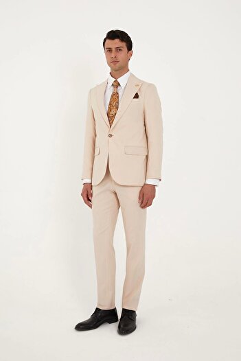 The Tailor Classics Tek Düğmeli Çift Yırtmaçlı Takım Elbise