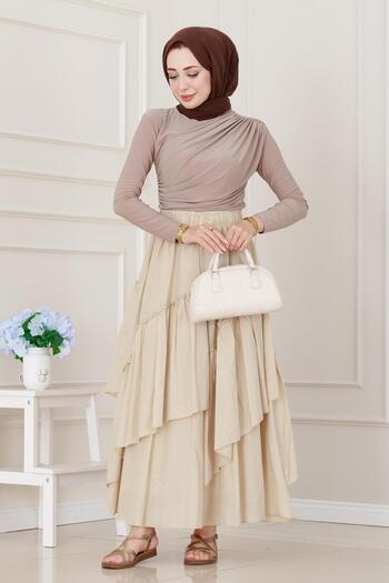 Sevitli Layered Botto Voile Skirt