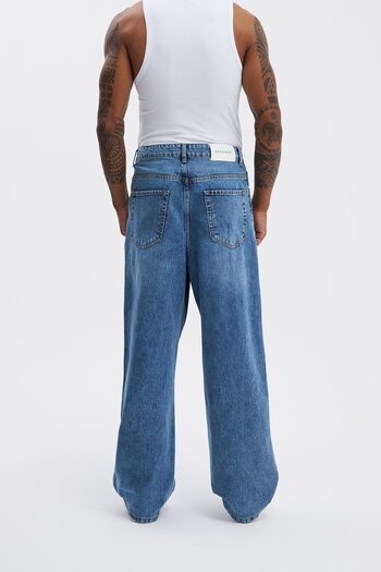 Machinist Ανδρικό τζιν oversize SOFT BLUE