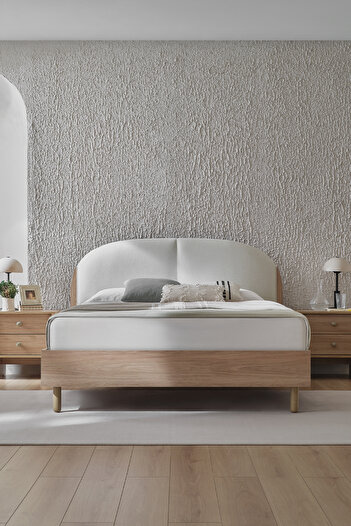 Enza Home Perge Başlıklı Karyola 2'li Set