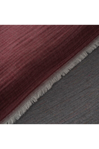 Ecocotton Muna Double Bedspread 100% Organic Cotton Inject Claret Red-Anthracite 240X260 cm