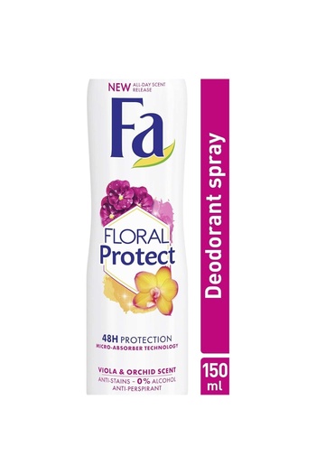 Fa Floral & Protect Orchid & Viola Anti-Perspirant Deo Spray – 150ml Long-Lasting