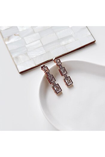 Vesce Atelier Layered Stone Xuping Earrings