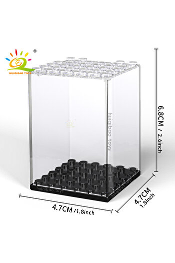 Choice1 مع صندوق 01 HUIQIBAO صندوق عرض شخصيات مقاوم للغبار صندوق عرض لمجموعة نماذج بناء كتلة