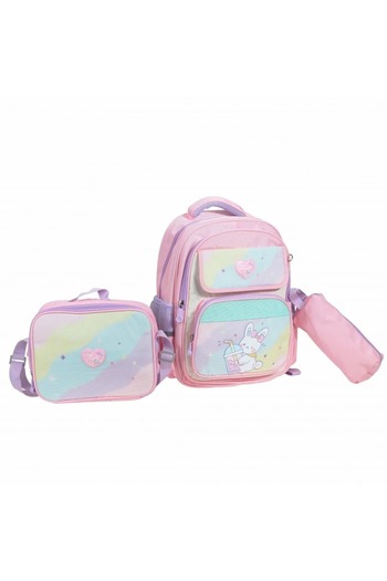 Sunlight Stylish 3-Piece School Backpack Set – 15 Inch with Unique Printed Design – 2AA44-1428