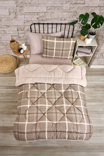 Sudemhome Μονό σετ ύπνου Welsoft Παπλωματάκι διπλής όψης Wellsoft Fluffy Fleece και σεντόνι 100x200