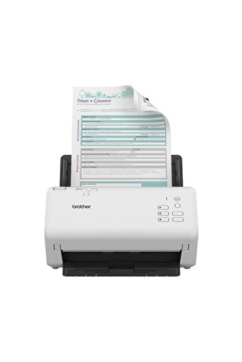 Brother Scanner ADS-4300N, A4, ADF, 600x600, 40 ppm, USB, Retea (Alb)