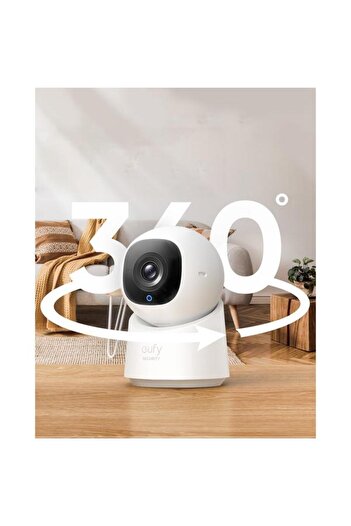 eufy Camera de supraveghere Security C220 Indoor, Rezolutie 2K, 360° Pan&Tilt, AI, Audio bidirectio