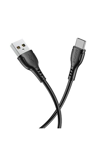 Borofone Cablu BX51 Triumph, USB la USB Tip-C, 1 m, 3A, Negru