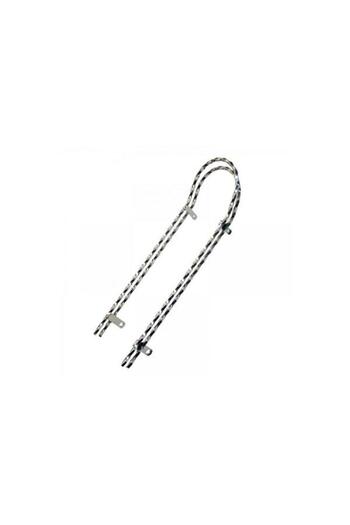 Pegas Suport sa Sissy Bar, profil patrat torsionat, dublu, lungime 18 inch