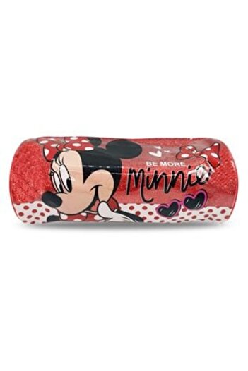 Disney Red Minnie Glitter Tube Pencil Case 'Be More' 8 x 21 cm