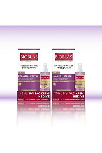 Bioblas Keratinyen Cream, Collagen and Temperature Top 360 Ml, 2 Units