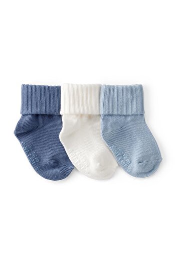 Carter's Baby Boy Patterned 3-Piece Socks