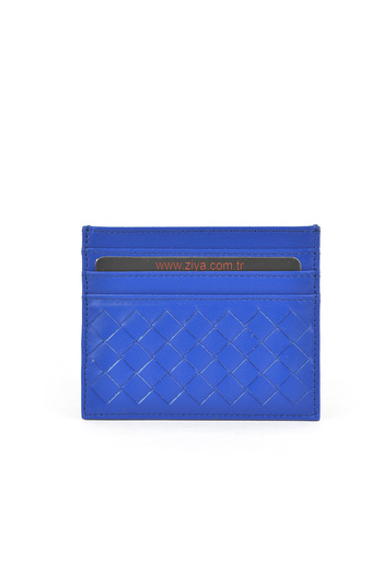Ziya , Unisex Genuine Leather Card Holder 1539852Z05 Saks Blue