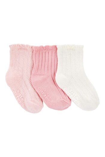 Carter's Baby Girl Patterned 3-Piece Socks