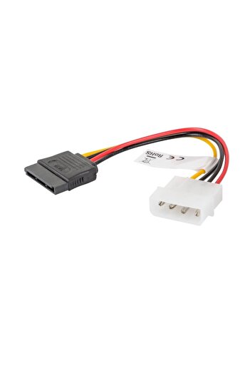 Bibilel Cablu de alimentare Molex 4 pin tata la SATA 15 pin mama, 15 cm