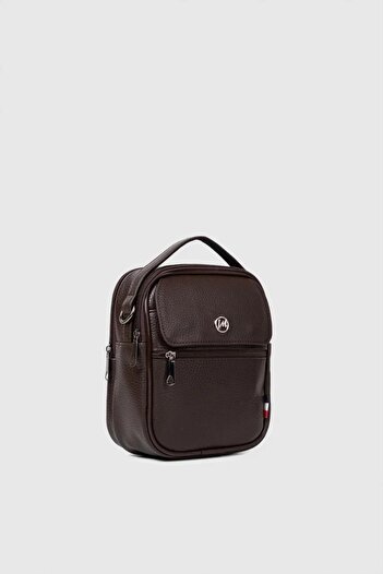 MORCA Men's Cross Strap Handbag Brown
