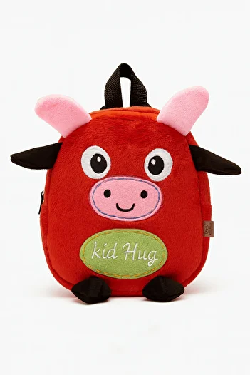 Oxlade Large Volume Cow Figured Plush Backpack – 0-8 Years Old Baby & Kids Nursery and Kindergarten Bag