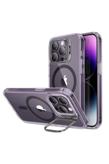 ESR Case compatible with iPhone 14 Pro Max, Perfect Grip, Clear Purple