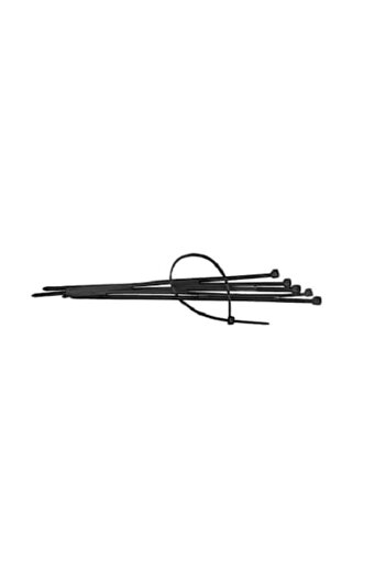 SOHO Cable organizer set with 150 black cable ties, 2.5 x 100 mm, Black