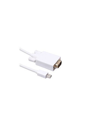 SOHO Cable TV compatible with Apple MacBook, Mini DP male to VGA male, 1.8 m, White