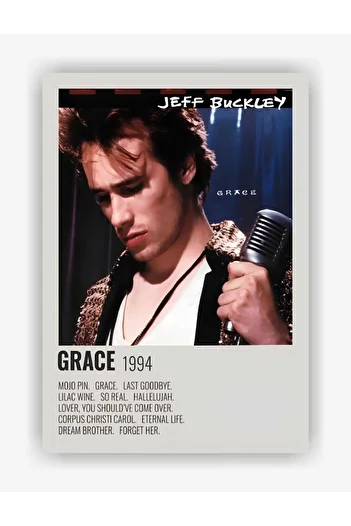 fırsatlar diyarı Jeff Buckley Grace Music Paper Poster - Unframed
