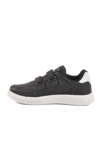 WALKWAY Black and White Velcro Unisex Sports Shoes Drk158 g