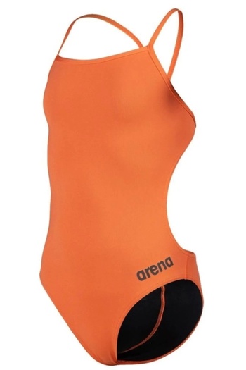 ARENA Team Swimsuit Challenge Solid Girl's Swimsuit Orange