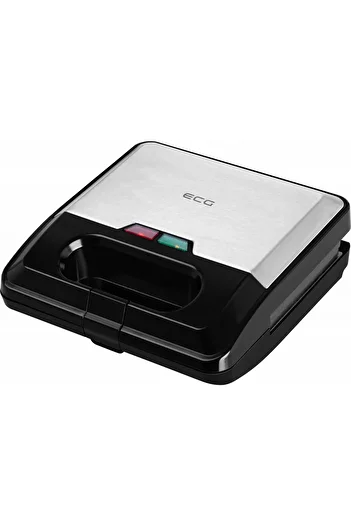ECG Sandwich-maker S3173 3in1 Triangle, 750W, 3 types of removable plates, black-stainless steel