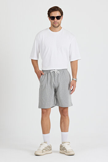 pandy Unisex Regular Striped Fit 3 Pack Shorts & Bermuda