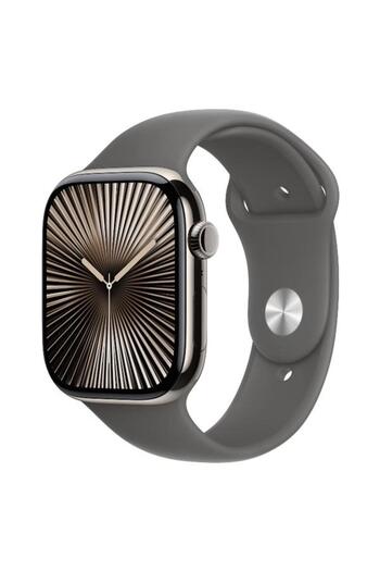 Apple Smartwatch Watch 10 GPS Cellular, Titanium 46mm, LTPO OLED, 64GB, Stone Grey Sport Ban