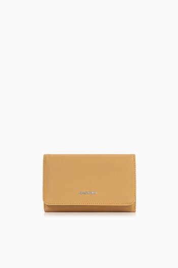 CENGİZ PAKEL Cengiz Pakel Medium Size Magnetic Women's Wallet/Portfolio – 65296L - Mustard/Black