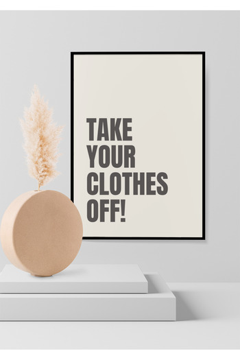 Funzee Fashion Themed Poster for Bedroom & Dressing Room - Humorous & Inspirational Wall Decor- Frameless