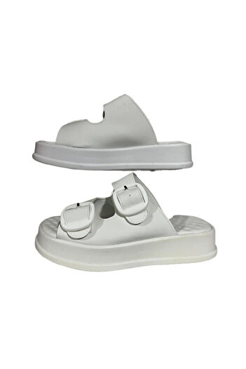 Şanzelize Double Buckle Women's Stylish Slippers