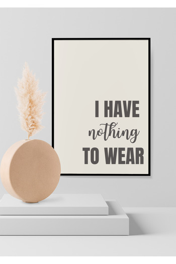Funzee Fashion Themed Poster for Bedroom & Dressing Room - Humorous & Inspirational Wall Decor- Frameless
