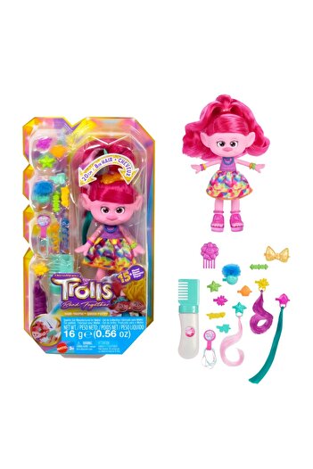 mattel Trolls Band Together Hair-tastic Queen Poppy doll 20 cm with 15 accessories