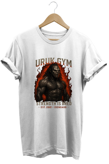 remonz Lurtz Gym Lotr Regular Fit 100% Cotton Soft Textured Crew Neck T-Shirt